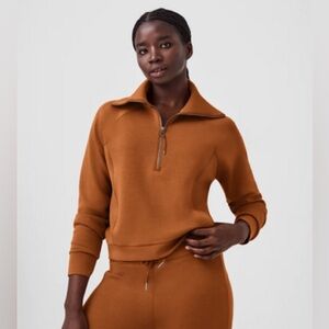 Spanx AirEssentials half zip red